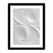 Modern White Art Framed print Art Poster
