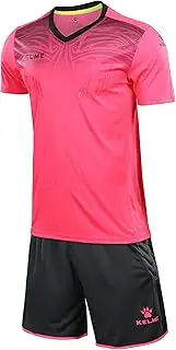 [KELME] Goalkeeper Short Sleeve Jersey Bundle - Set Includes Goalie Shirt and Padded Shorts