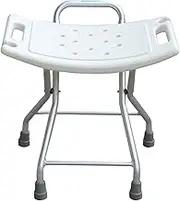 FFSPIIO Elderly Assist Shower Chair, for Adult Disabled Premium Shower Seat Lightweight Foldable Compact Bathtub Stool Bench Shower Chair