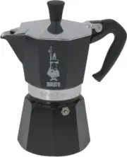 Bialetti Moka Express 6 Cups Black Aluminium Stovetop Percolator /Coffee Maker