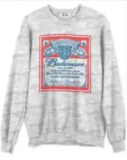 Junk Food Cotton Budweiser Graphic Sweatshirt S
