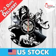Disney Lion King Simba Vinyl Record Wall Clock Bedroom Art Decor Birthday Gift
