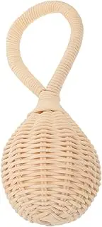 Kisangel Rattle Cute Rattle Grasping Hand Bell Hand Bell for Rattle for Hand Bell for Hand Bells Rattan Beige