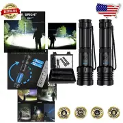 Long-Lasting Bright Flashlights - 990,000 Lumens, USB Rechargeable, 12hr Runtime