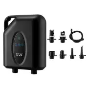 Portable Paddle Board Pump 20PSI High Pressure Electric Air Compressor Pump Inflation & Deflation Pump with 6 Nozzles fo