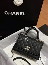 在飛比找Yahoo!奇摩拍賣優惠-Chanel mini handle 黑淡金 在台現貨 $1