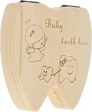 minkissy Tooth Keepsake Box for Tooth Holder Organizer with Divided Sections for Easy Storage Umbilical Cord Lanugo Childhood Memory Collector