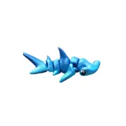 3D Printed Tiny Hammerhead Shark Mini Flexi Ocean Fidget Toy