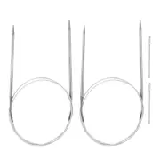 2pcs 39.37" Circular Knitting Needles US 7/4.5mm Needles 5.51" Short