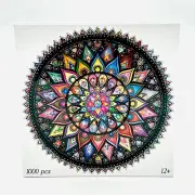 Bgraamiens Puzzle Geometric Colorful Mandala 1000 Piece Creative New Sealed