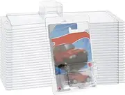 [BTSKY] 25 Pack Clear Protector Case Compatible with Hot-Wheels Model Cars Clamshell Cases for Car Storage Display Matchbox Diecast Covers Fits 6.5"x 4.25" Long Card Mainline and Regular Matchbox Cars