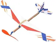 Jeruytgh Rubber Band Powered Aircraft Airplane | Throwing Glider Airplane Toy - Birthday Party Favor, Rubber Band Powered Plane for Camping Beach Vacation Backyard Indoor Outdoor
