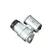 Pocket Mini 45X LED Microscope Magnifier Loupe lighted magnifier Glass Lens New