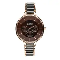 在飛比找康是美優惠-GOTO 097 系列陶瓷不鏽鋼錶-玫咖 _廠商直送