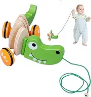 Kids Walking Pull Toy - Puppy Pull Along Toddler Toy Walking Toy | Push Developmental Pull Toys Kids Toy with String for Boys & Girls