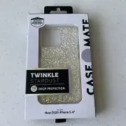 Case-Mate Twinkle Series Hybrid Case for Apple iPhone 12 MINI Stardust Clear NEW