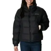 Columbia Pike Lake II Cropped Omni-Heat Puffer Jacket Womens Plus Size-1X