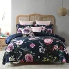 Bianca Zinnia Navy Duvet Doona Quilt Cover Set Queen Size