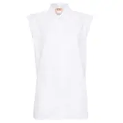 [N21] Cotton Cap Sleeve Top