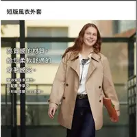 在飛比找蝦皮購物優惠-日本UNIQLO 女裝 短版風衣外套S號