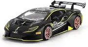 Die-cast Diecast 1:32 for Lambor Huracan ST EVO Car Model Sound Light Pull Back Sports Cars Miniature Vehicle Models Presents Miniature Vehicle(Black)