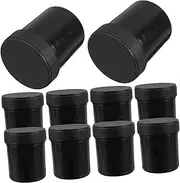 LIFKOME 10pcs Sealed Jar Body Butter Containers Sample Storage Container Containers with Lids Chemical Bottles Storage Jar Empty Jars Storage Bottles Liquid Containers Plastic Black