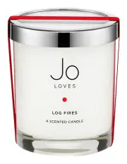 [Jo Loves] Log Fires Home Candle 185g in White