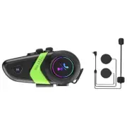 Motorcycle Helmet Bluetooth Headset Wireless BT Intercom Hands-Free for 2 Riders