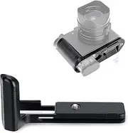 JJC Solid Metal Hand Grip Secure Handle L Bracket for Leica Q3 Camera, Anti-Slip Pads Design, Arca Swiss Quick Release Plate, 1/4"-20 Tripod Hole & Hand Strap Hole, L Shape Battery Grip for Leica Q3