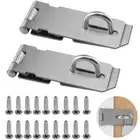 Stainless Steel Door Buckle Gate Bolt Door Clasp Lock Shed Latch Padlock Hasp