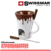 Swissmar Nostalgia Chocolate Fondue Mug Set 75696 PIN