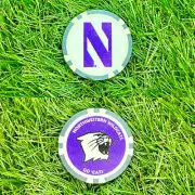 Northwestern University Wildcats “Go Cats” Poker Chip Golf Ball Marker