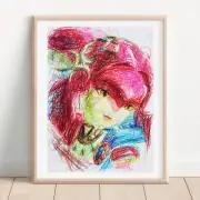 Mipha Ballpoint Pen Print, Legend of Zelda Breath of the Wild Art