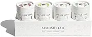 Madame Lemy Talc Powder Gift Set - Natural Deodorant & Body Powder – Aluminum Free, Vegan, Cruelty Free - Travel-Size Convenience with Puff Applicator | 4 Scents (Classic, 4 x 0.75 oz)
