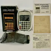 Rare Vintage Casio Pocket-Mini Electronic Calculator (Model CP-801C) 1970’s NIB