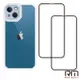 RedMoon APPLE iPhone13 6.1吋 手機殼貼3件組 鏡頭全包式貓瞳盾殼+9H玻璃保貼2入
