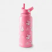 946ml Pink My Melody Stainless Steel Cylinder Drink Bottle