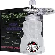 BEAR FORCE Pressure Washer Aluminium Foam Cannon Generator Snow Lance with 1/4" Quick Connector & 1.25mm & 1.10mm Orifice Nozzle for Portland, Husky, Ryobi, Greenworks