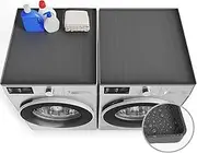 Washer and Dryer Covers for The Top, 60x60cm Silicone Dryer Top Protector Mat Non-Slip Waterproof Washing Machine Cover Protector Top Load for Laundry & Kitchen