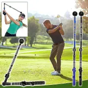 Sure-set Golf Swing Motion Correct Trainer Gesture Aid Training Corrector Set black