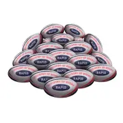 STRADIA "RAPID" Size 5 Rugby Union Ball - "School-Level Durability with MAX Pimple Grip" - Pack of 20 with FREE Mesh Storage Bag