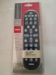 RCA RCR4358 Big Button Universal Remote 4 Devices Big Buttons New Sealed