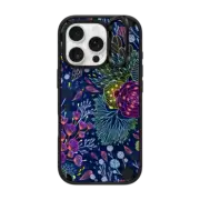 iPhone 16 Pro Impact Ring Stand Case MagSafe Compatible Dark Floral