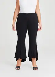 [Taking Shape] Taking Shape Taylor Flared Hi Lo Event Pant Size 16 in Black - Plus Size Women's Clothing Black