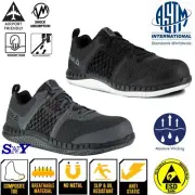 Reebok Composite Toe Static Dissipative Slip Resistant Work Shoes Boots No Metal