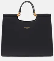 [Dolce & Gabbana] Dolce & Gabbana Sicily Medium leather tote bag One Size black