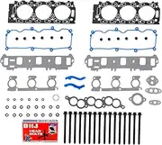 DNJ HGB41441 Cylinder Head Set with Head Bolt Kit, Automotive Replacement Parts For 1998-1999 Ford Ranger 3.0L 2986cc 182cid V6 OHV
