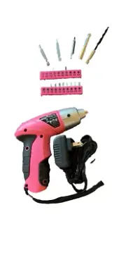Cordless Screwdriver & Rechargeable Screwdriver with Driver Bit Set
