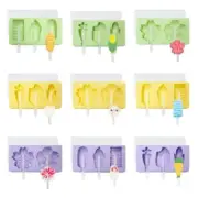 Popsicles Molds for DIY Ice Cream Making Reusable Easy Release Ice-Pop Maker