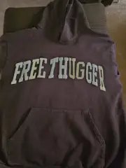 Travis Scott CJ X CACTUS PLANT FLEA MARKET “FREE THUGGER” HOODIE Xl (L FIT)